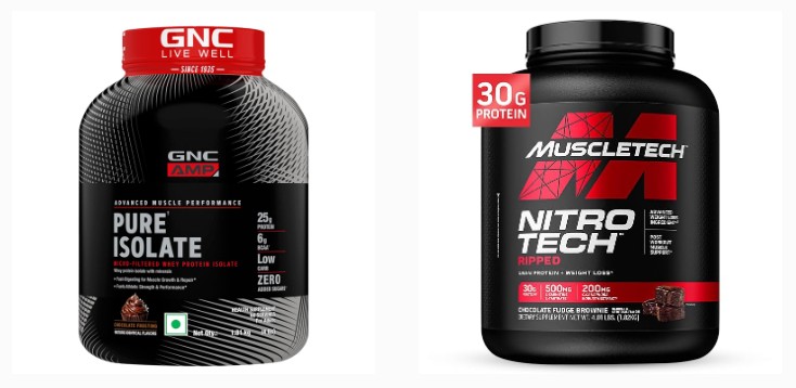 GNC AMP Pure vs. MuscleTech NitroTech Ripped