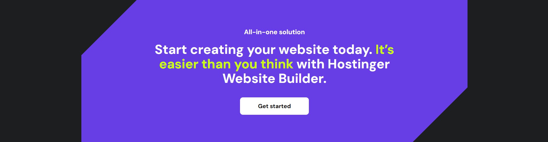 Hostinger free website builder