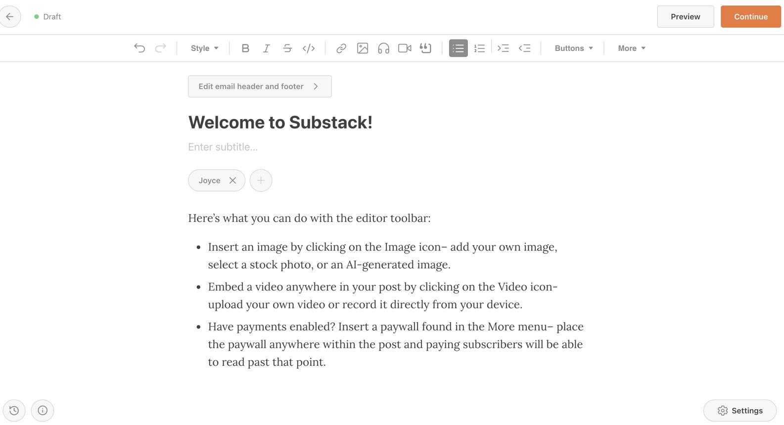 Substack for creators